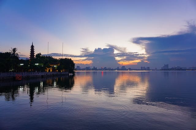 West Lake at sunset